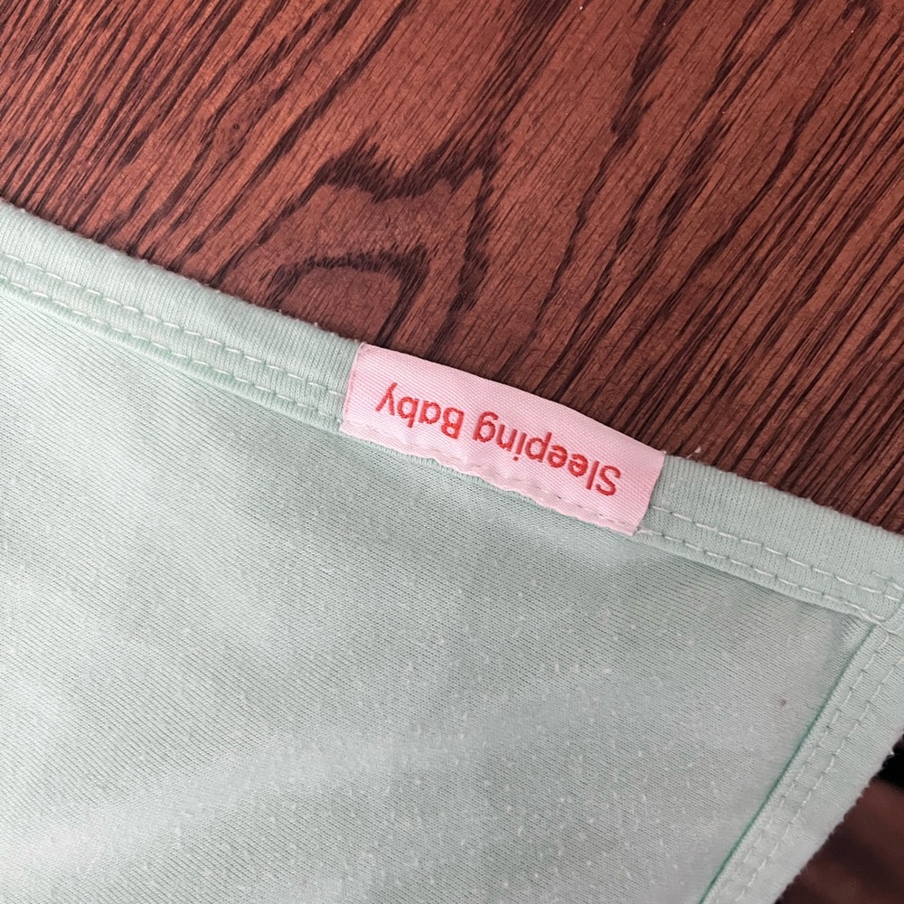 Sleeping Baby Mint Green Sleep Sack